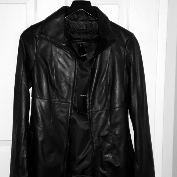 Danier Jackets & Blazers - Danier Genuine Classic Leather Long Jacket Black